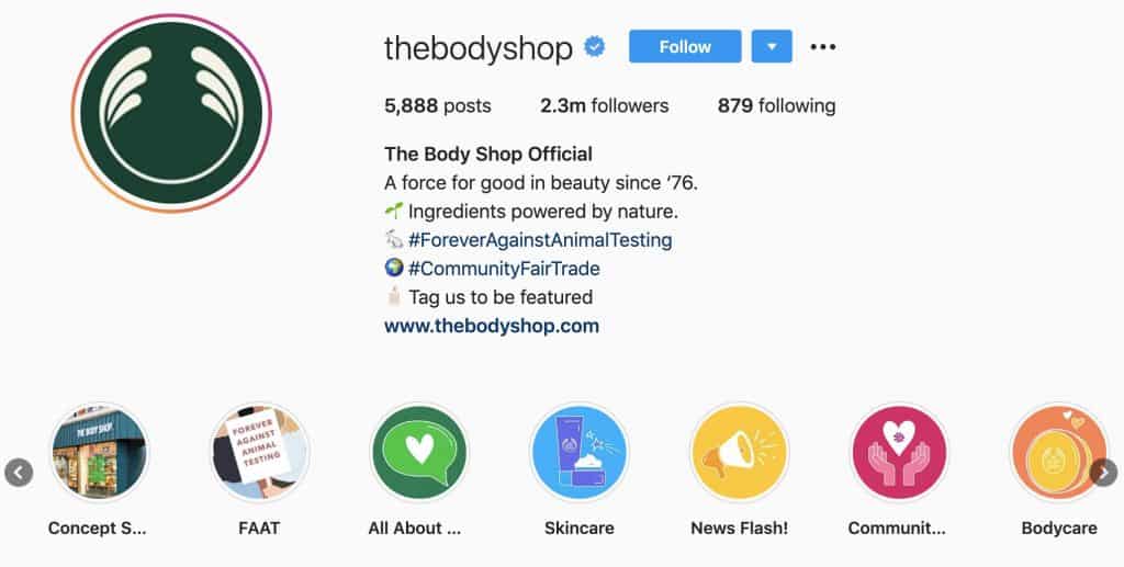 the body shop instagram