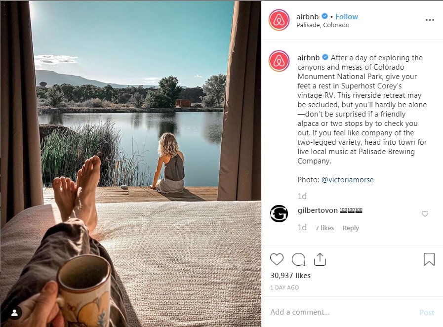 airbnb instagram