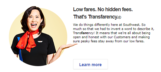 southwest transfarency