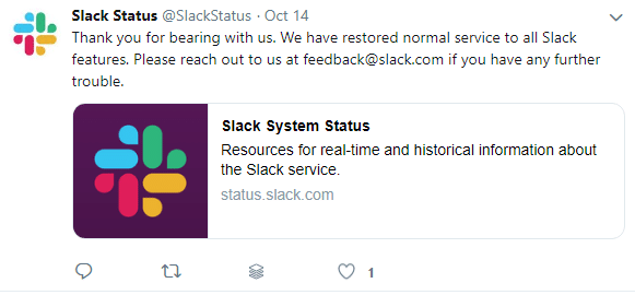 slack status