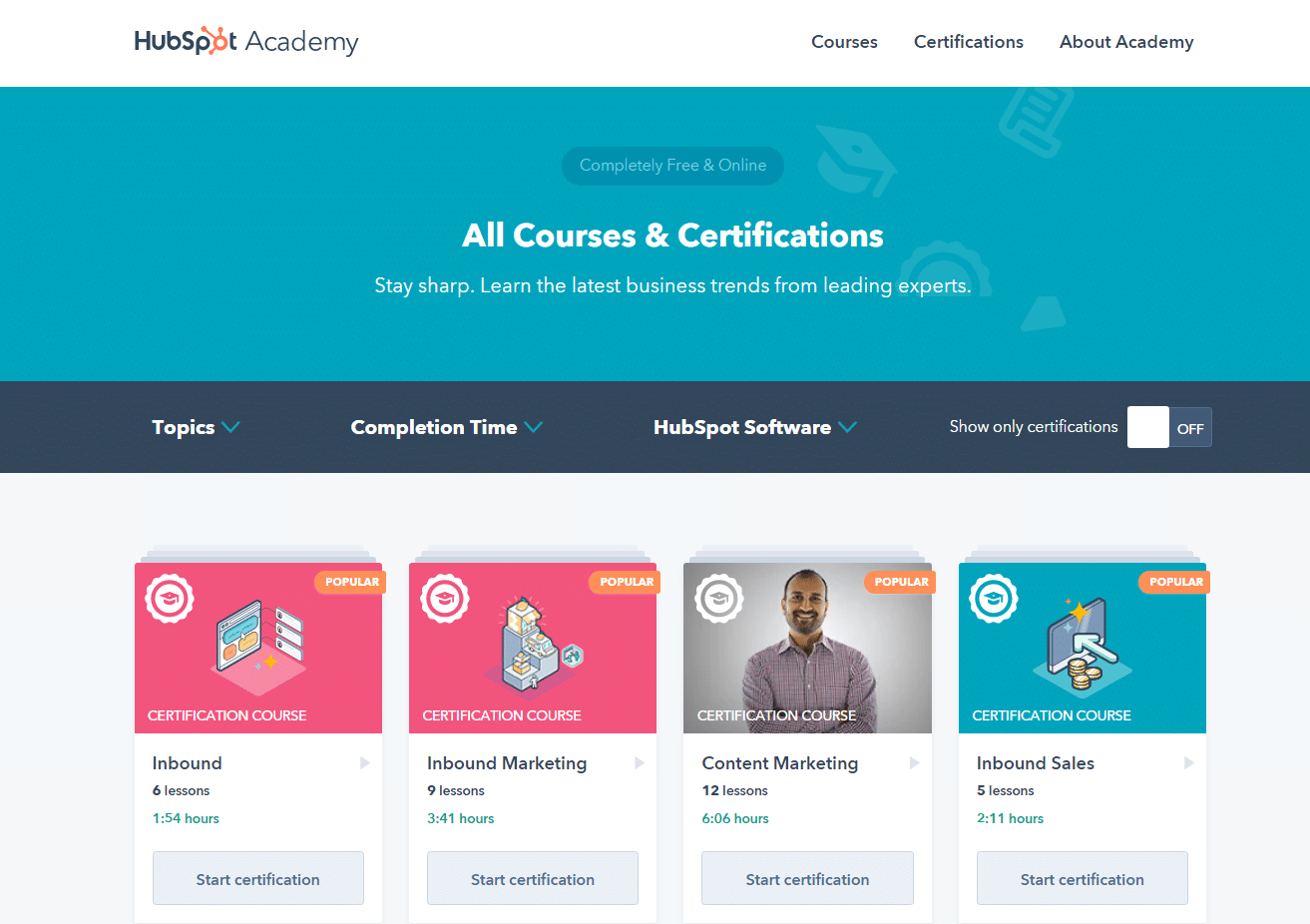 hubspot academy