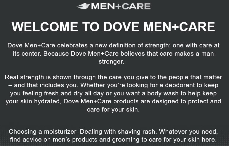 dove men plus care