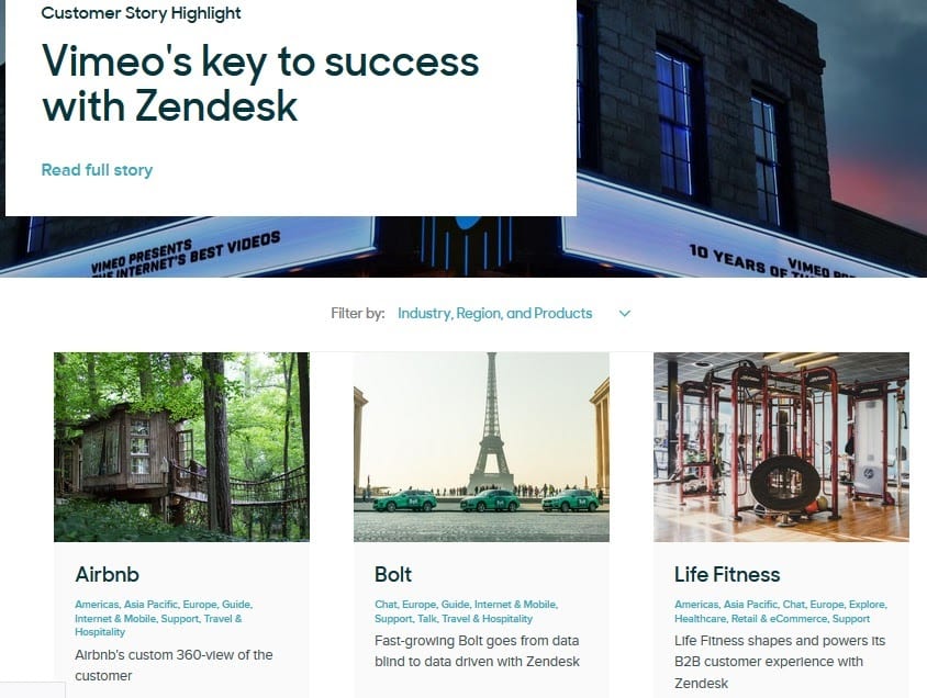 zendesk customer stories