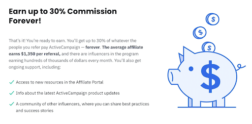 activecampaign affiliate commissions