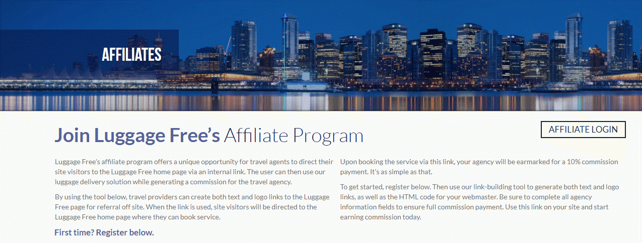 luggage free affiliate: How to find affiliate marketers from websites