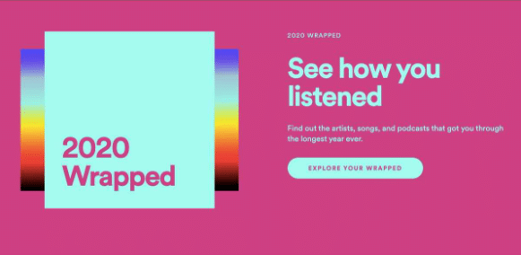 spotify wrapped social marketing campaign