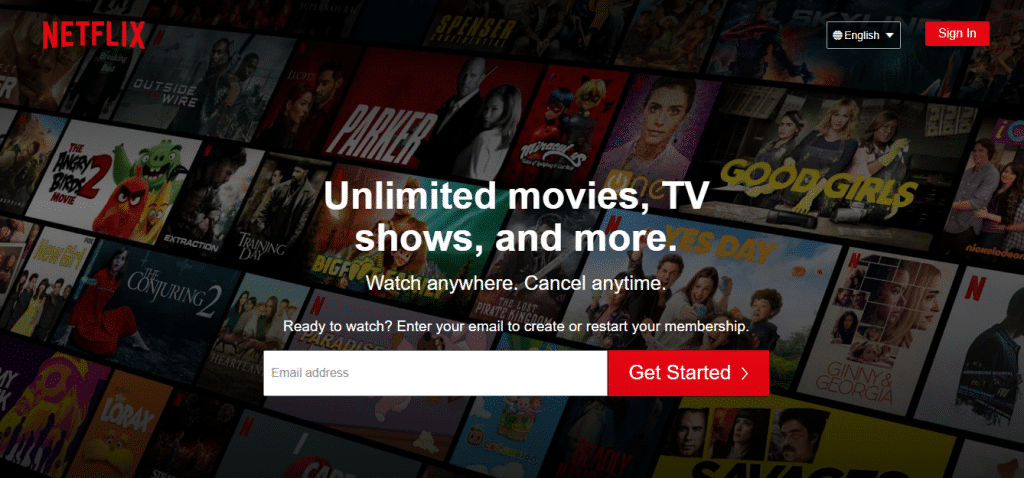 netflix call to action