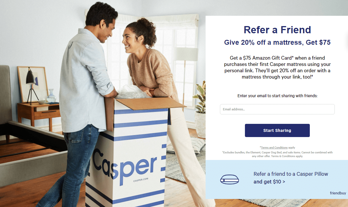 casper referral program