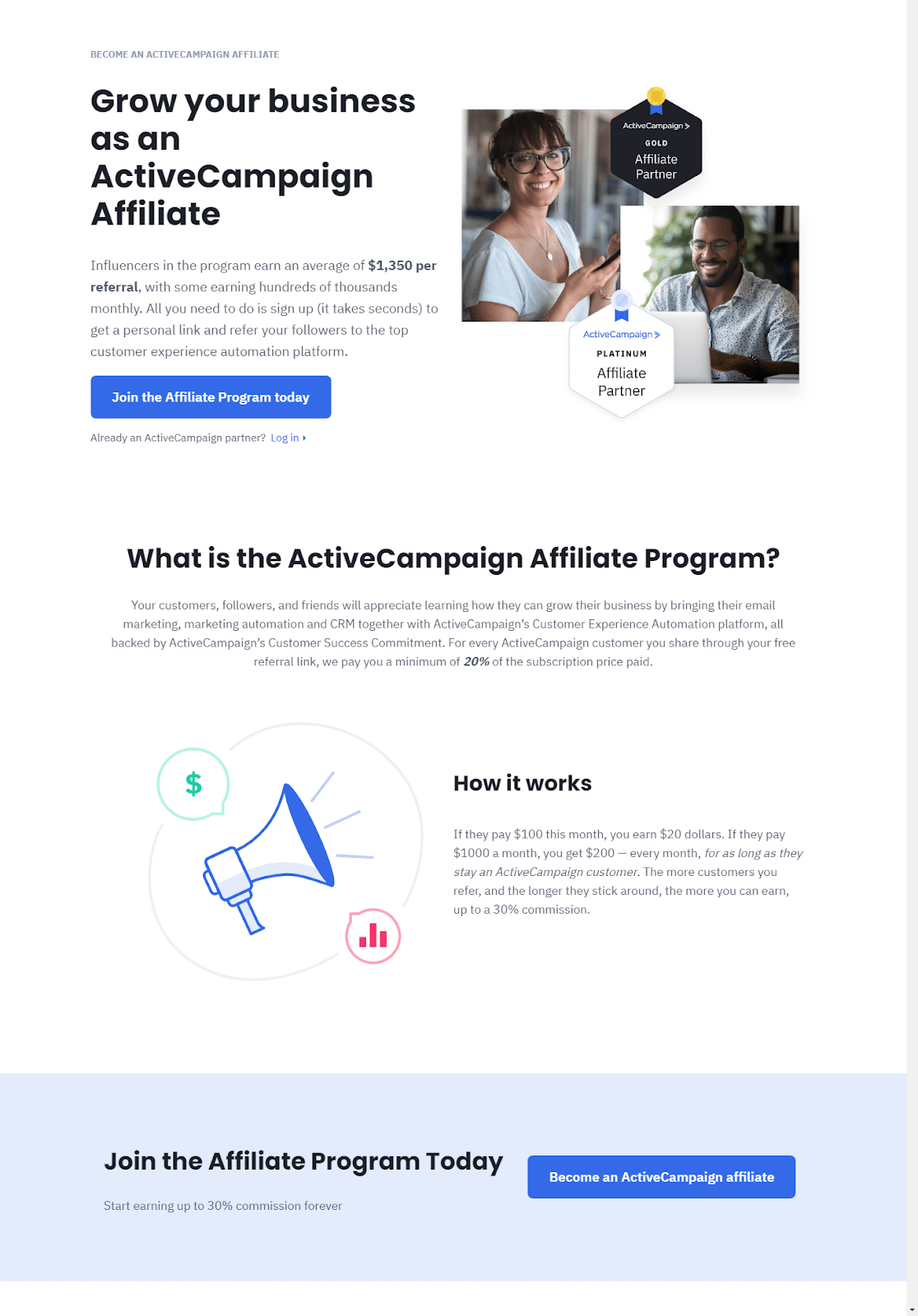 ActiveCampaign subscription affiliate program 1