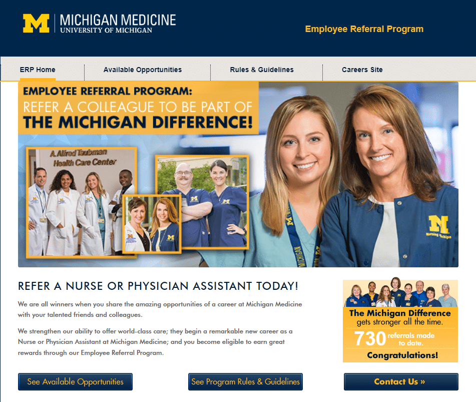 michigan medicine employee referral program