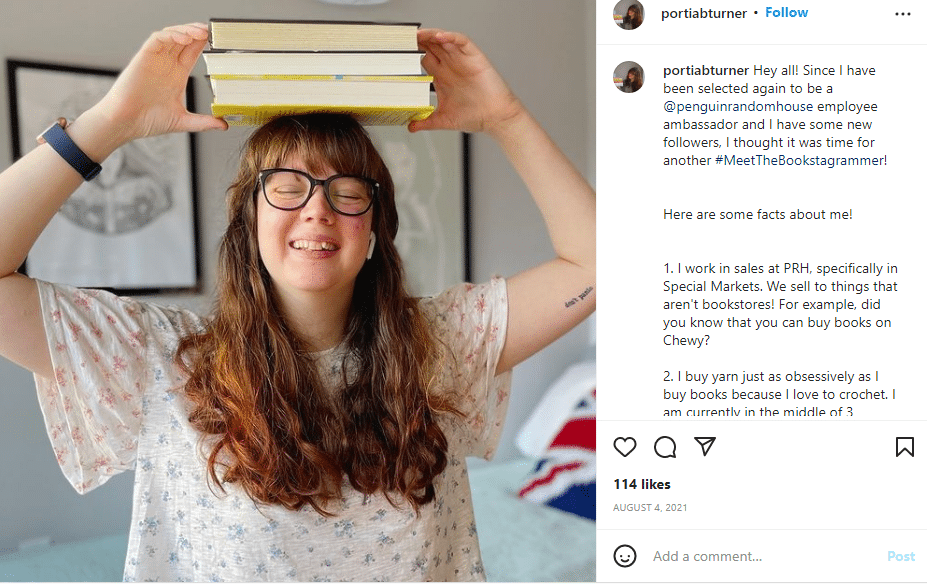 penguin random house employee ambassador with books