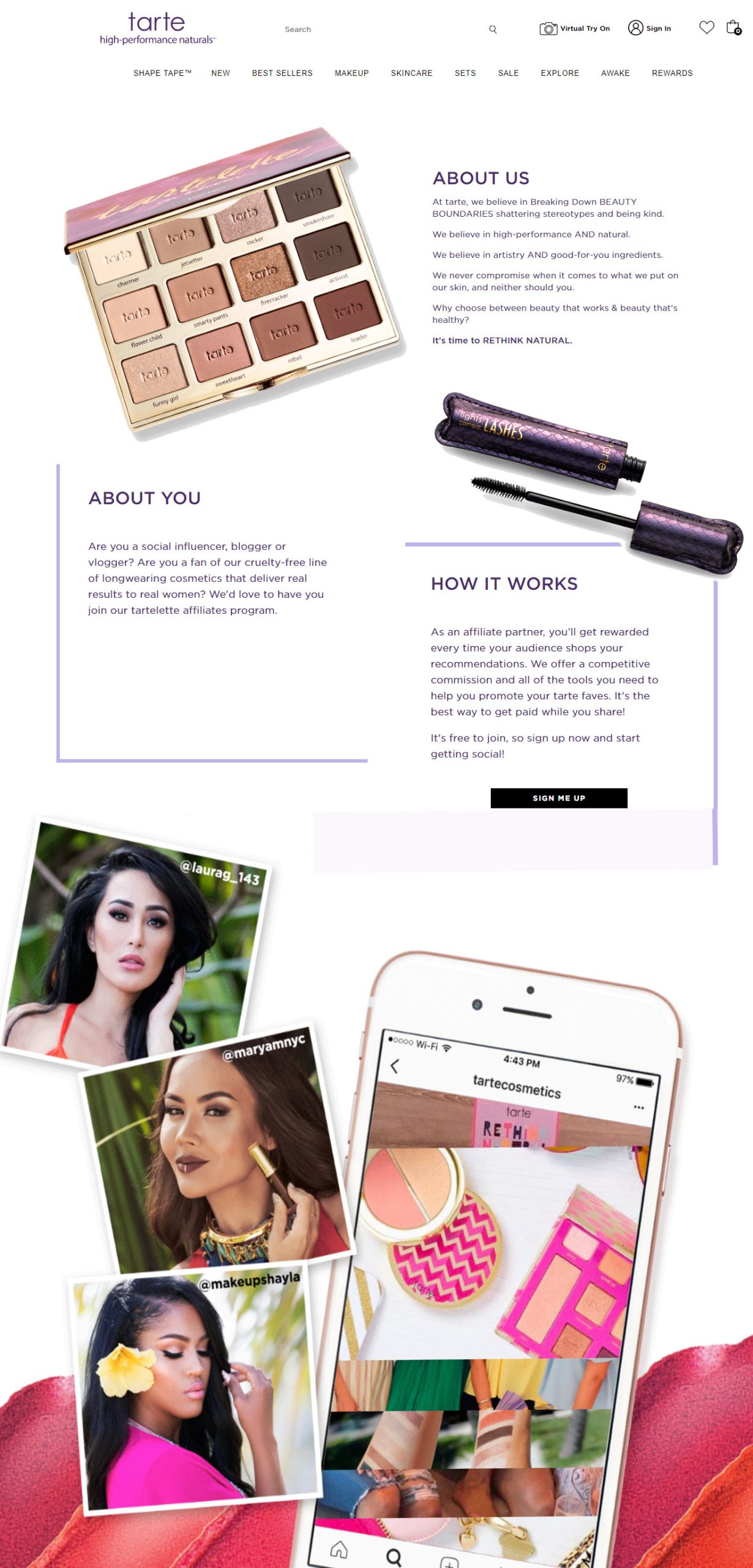 tarte affiliates