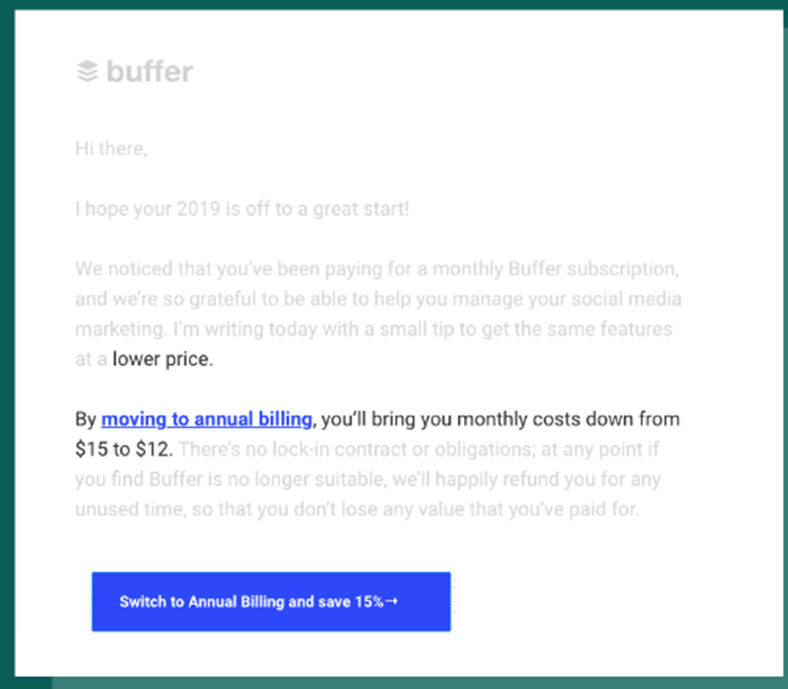 buffer targeted email