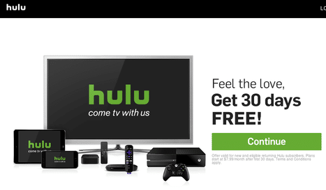 hulu referral page example