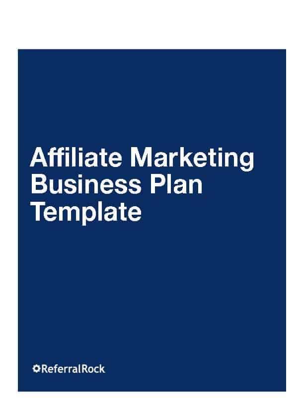 affiliate marketing business plan template