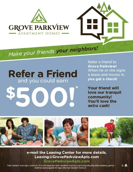 grove parkview resident referral program