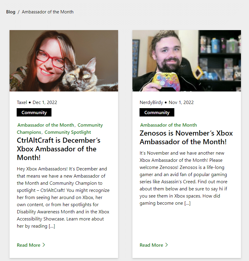 xbox ambassadors of the month