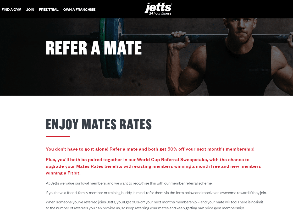 jetts gym referral program