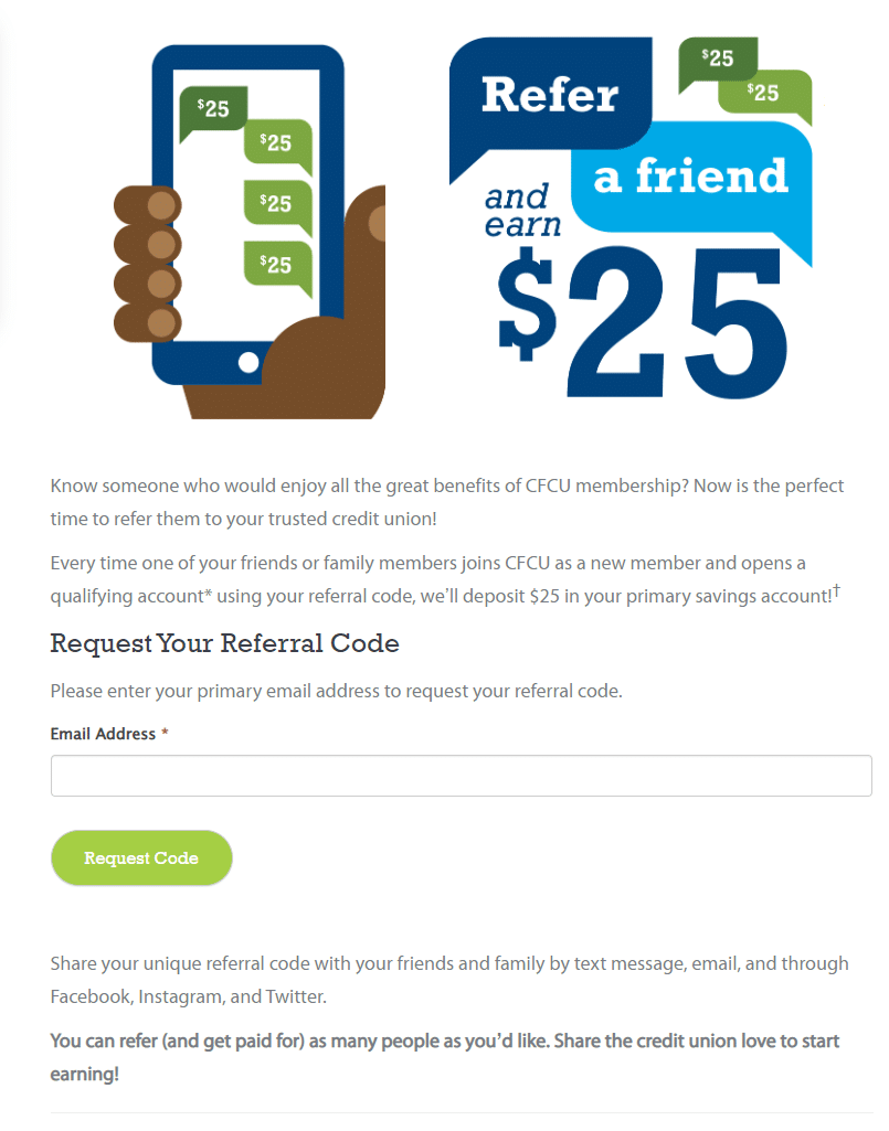 credit union referral program share and earn