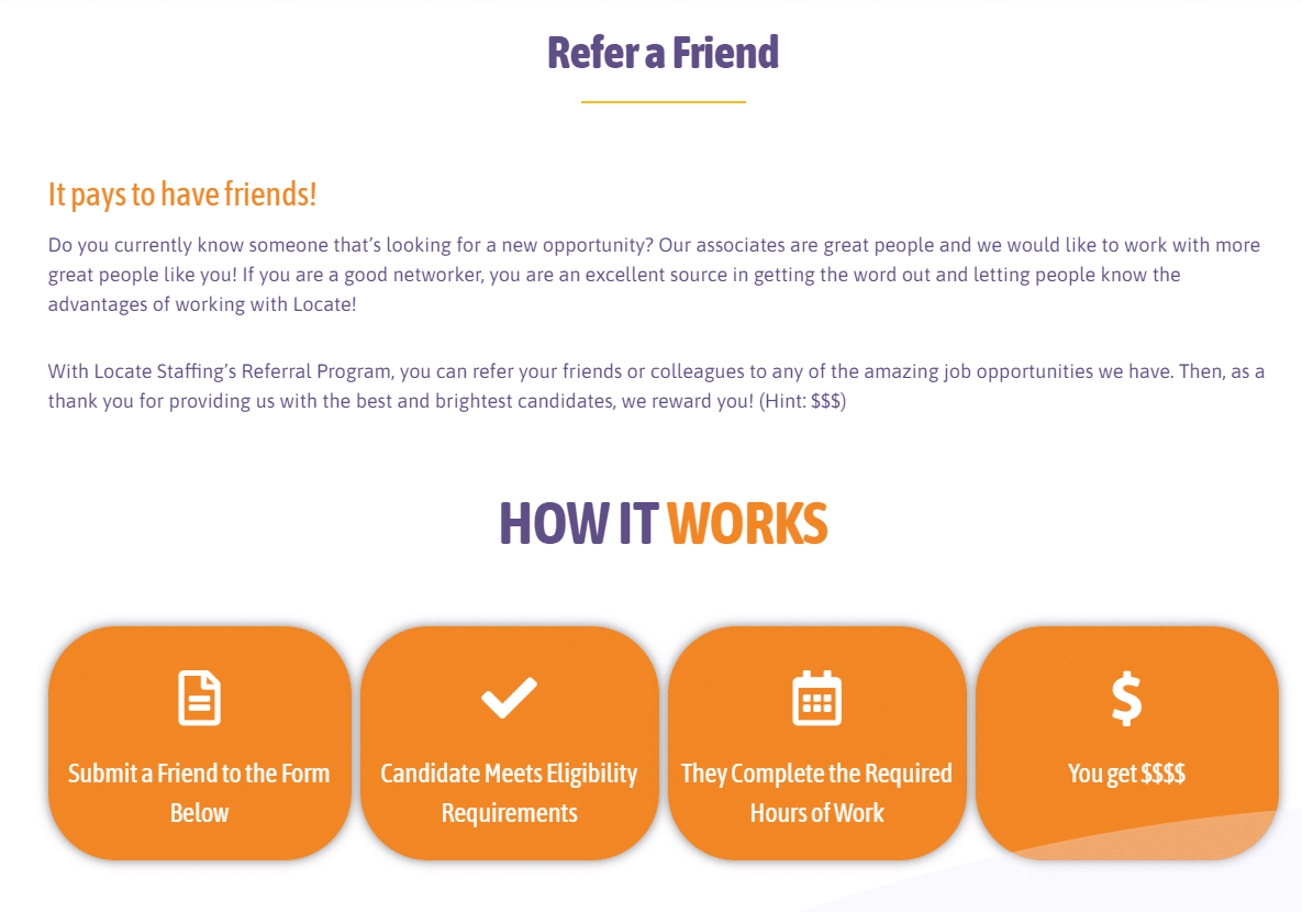 it pays to have friends staffing referral program steps