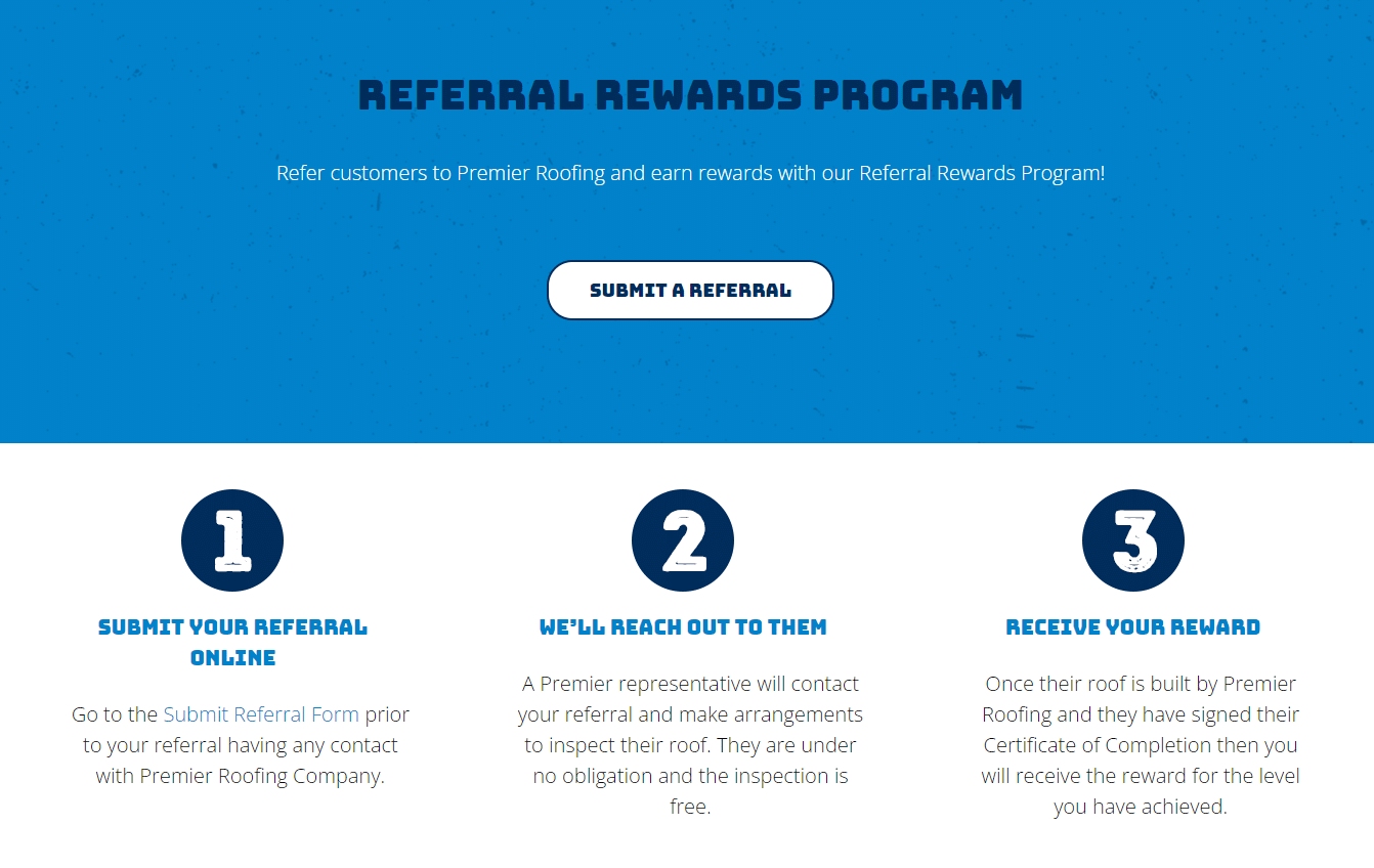 roofing referral program 