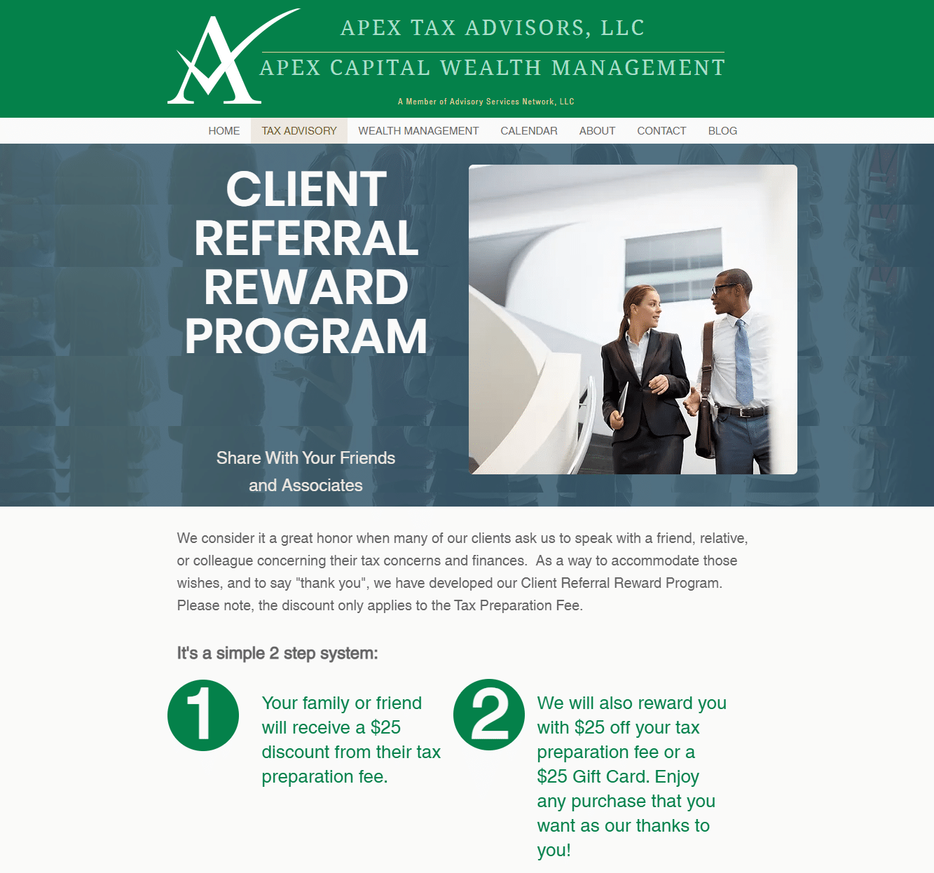 apex tax referral rewards