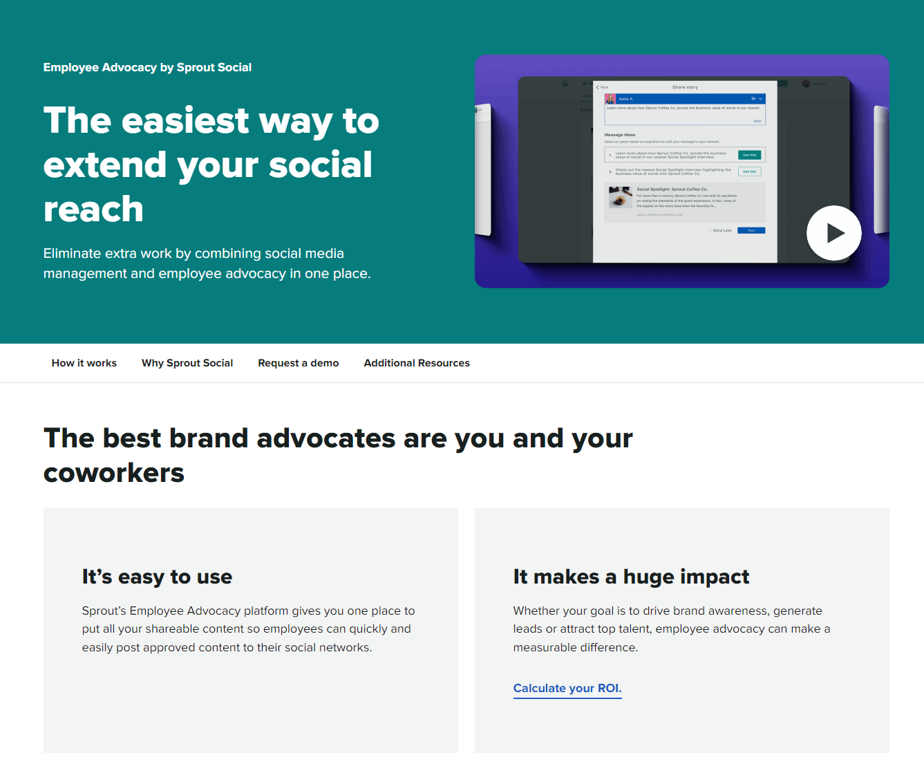 employee advocacy by sprout social