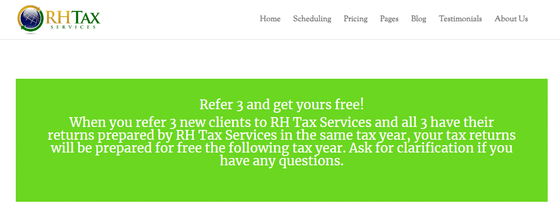 tiered tax referral program