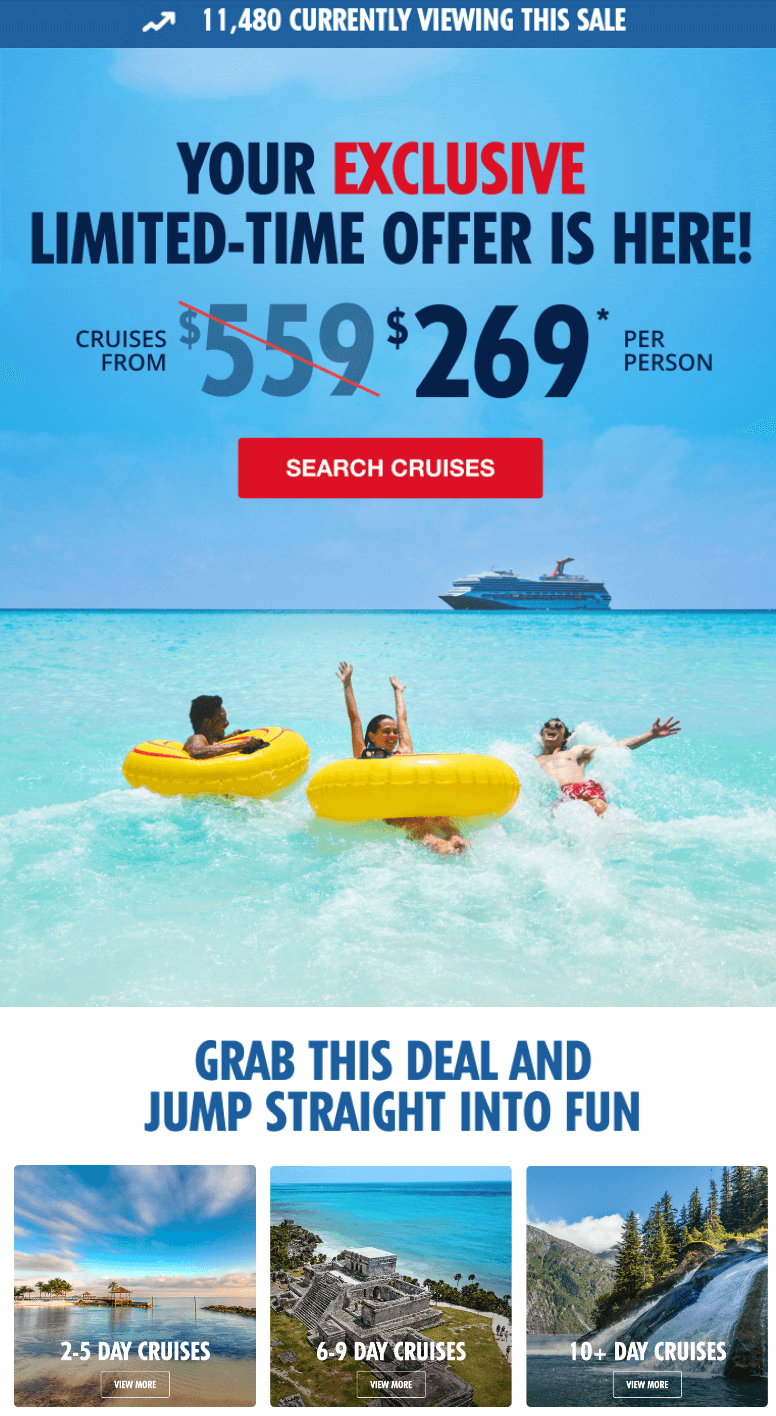 carnival limited offer 