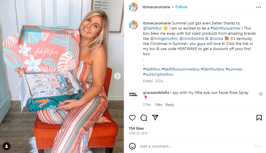 FabFitFun Using Influencers' to help Sell their boxes – Social Media for  Business Performance