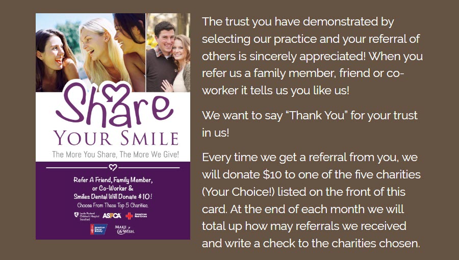 dental referral program charity