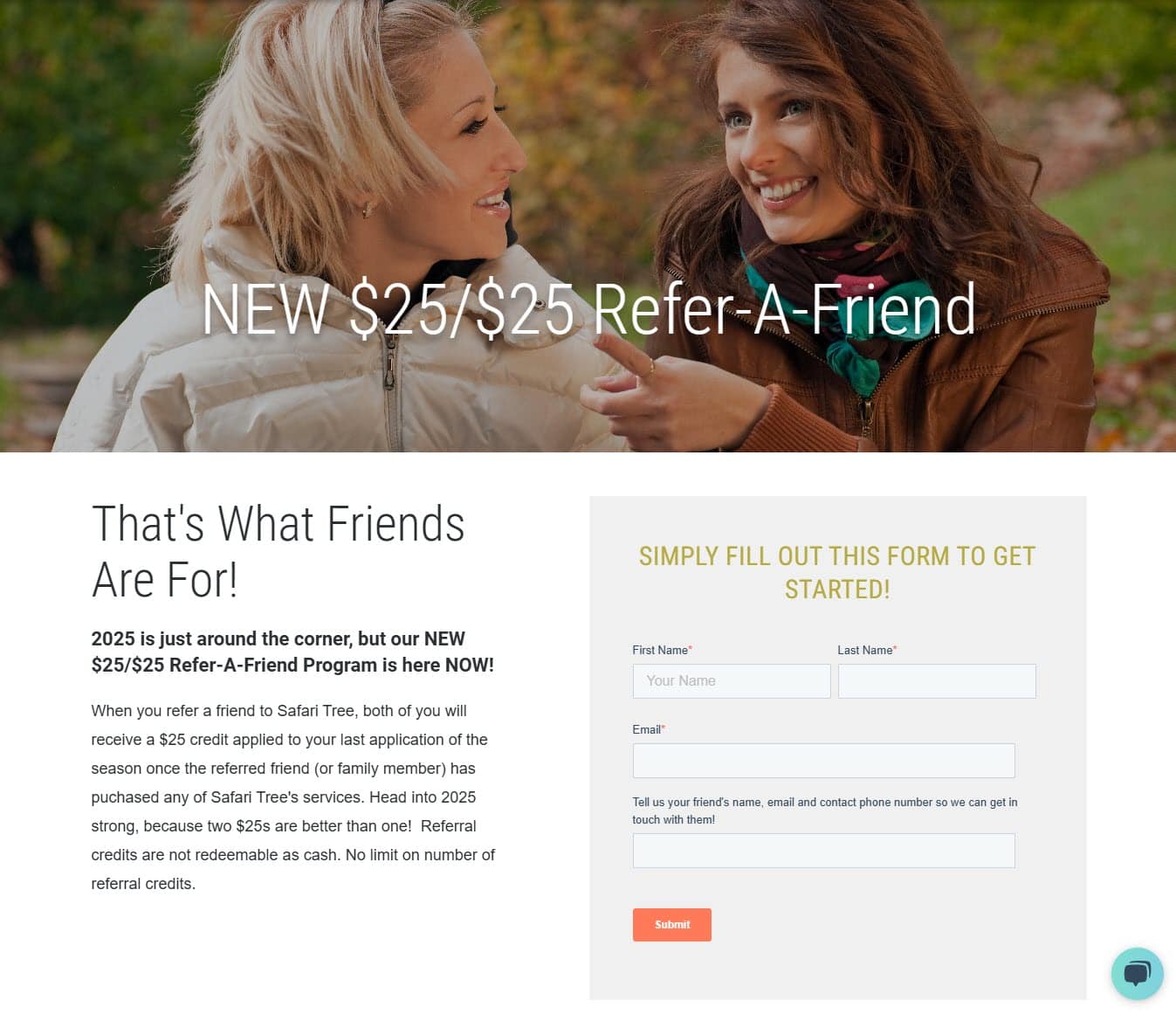 safari tree referral program