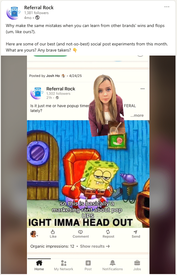 8+ Unhinged Social Media Experiments in 6 Months 6