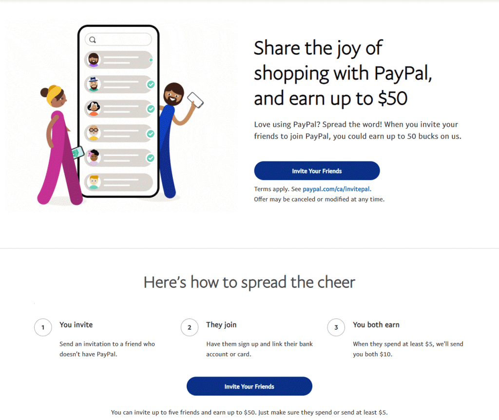 paypal canada referral program