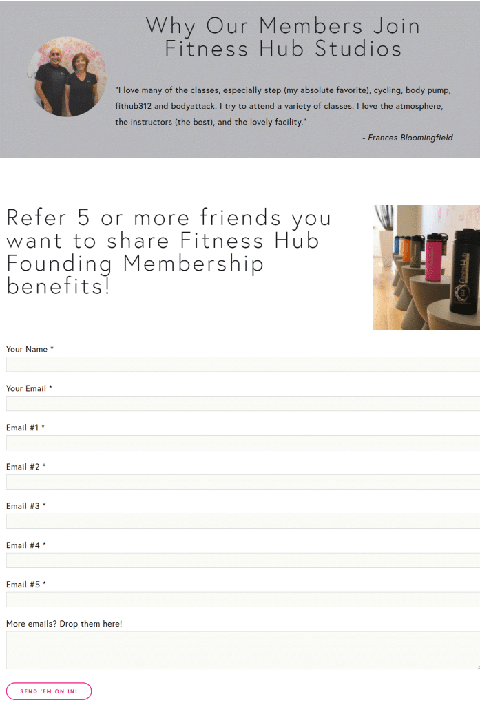 fitness hub fl referral