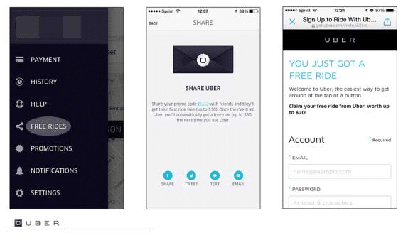 uber mobile referral program