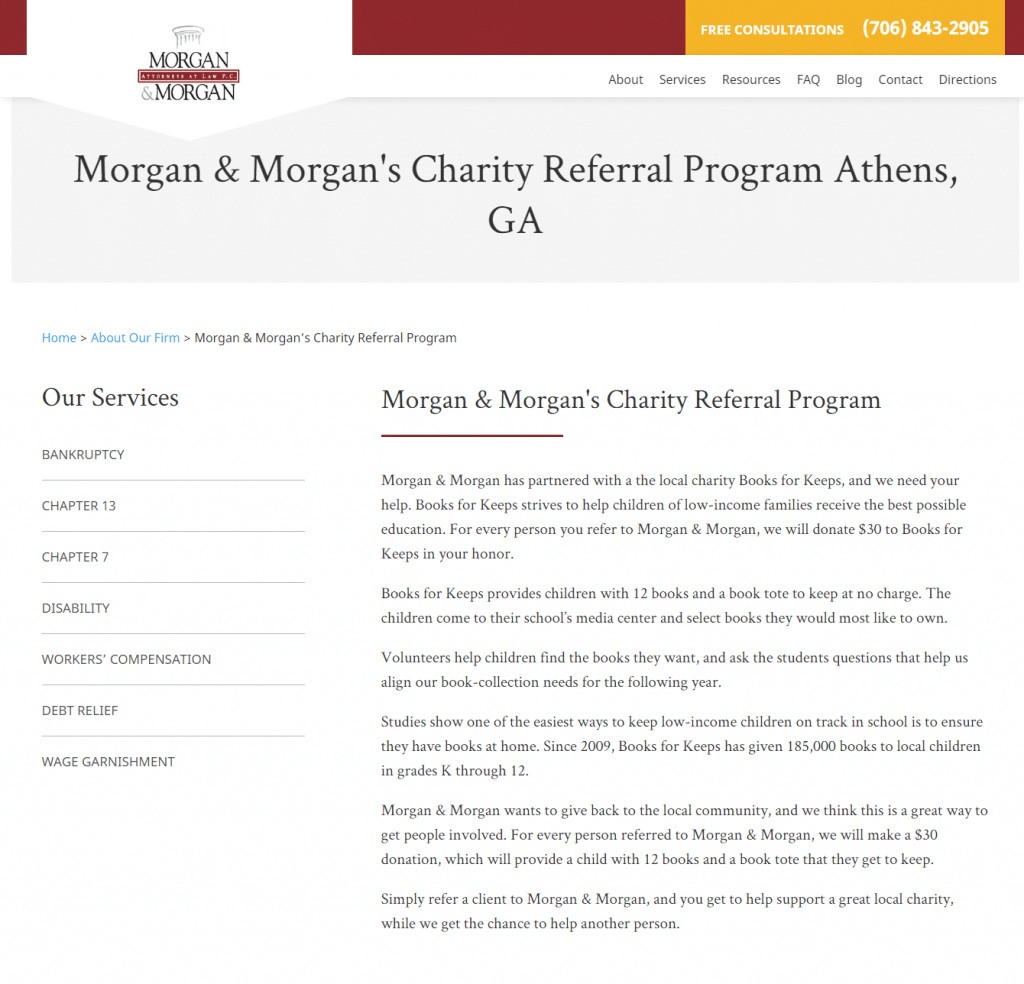 morgan and morgan small business referral program