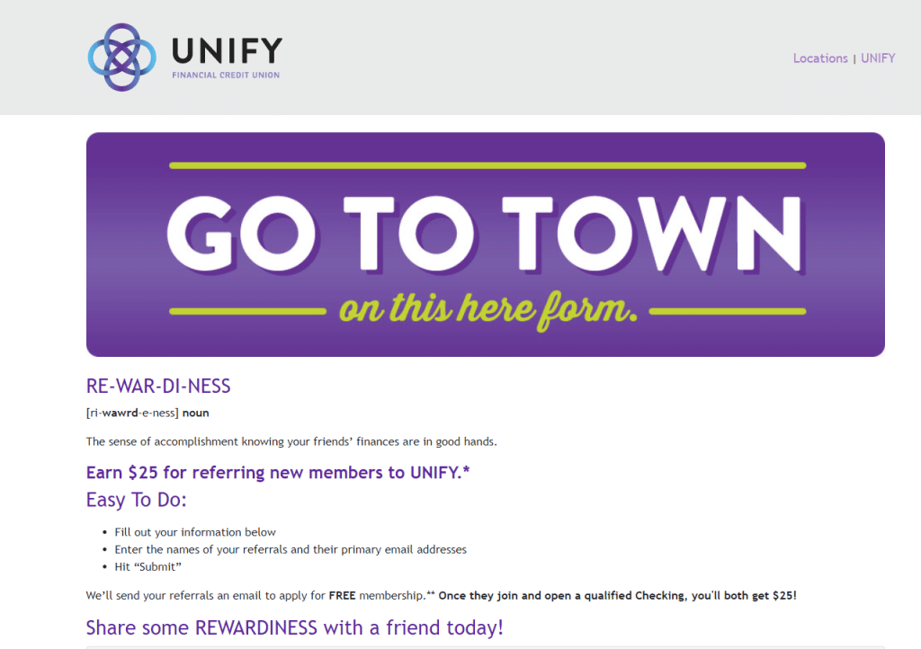 unify referral program